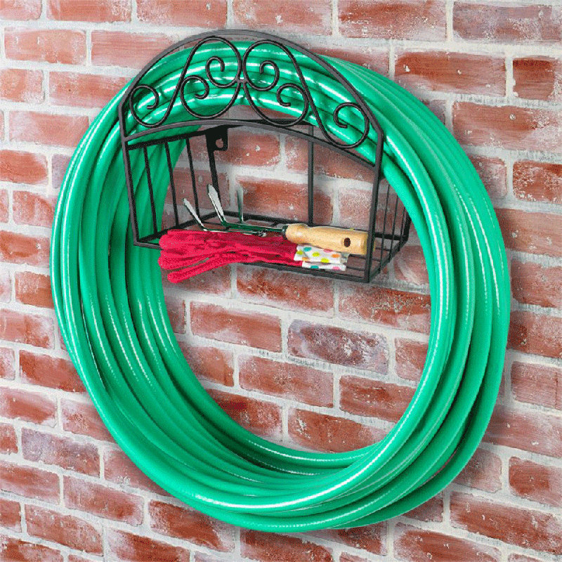 Liberty Garden Products Decorative Garden Wall Mounted Hose Holder Wayfair
